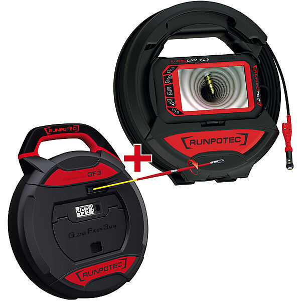 RUNPOTEC RC3 Inspektionskamera -15m plus GF3 - 30m 11150